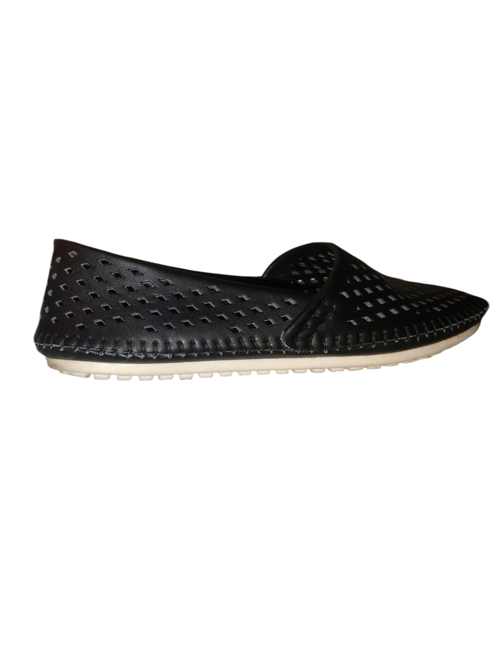 BCBGeneration Black Perforated Slip-On Loafers SZ 7.5 - Picture 8 of 9